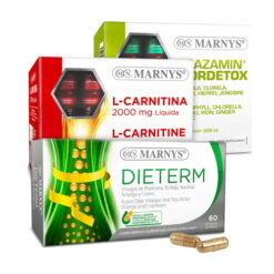 Super-Pachet Accelerare Metabolism, Curățare Intestinală și Detoxifiere: L-carnitină + Dieterm + Trazamin Clordetox